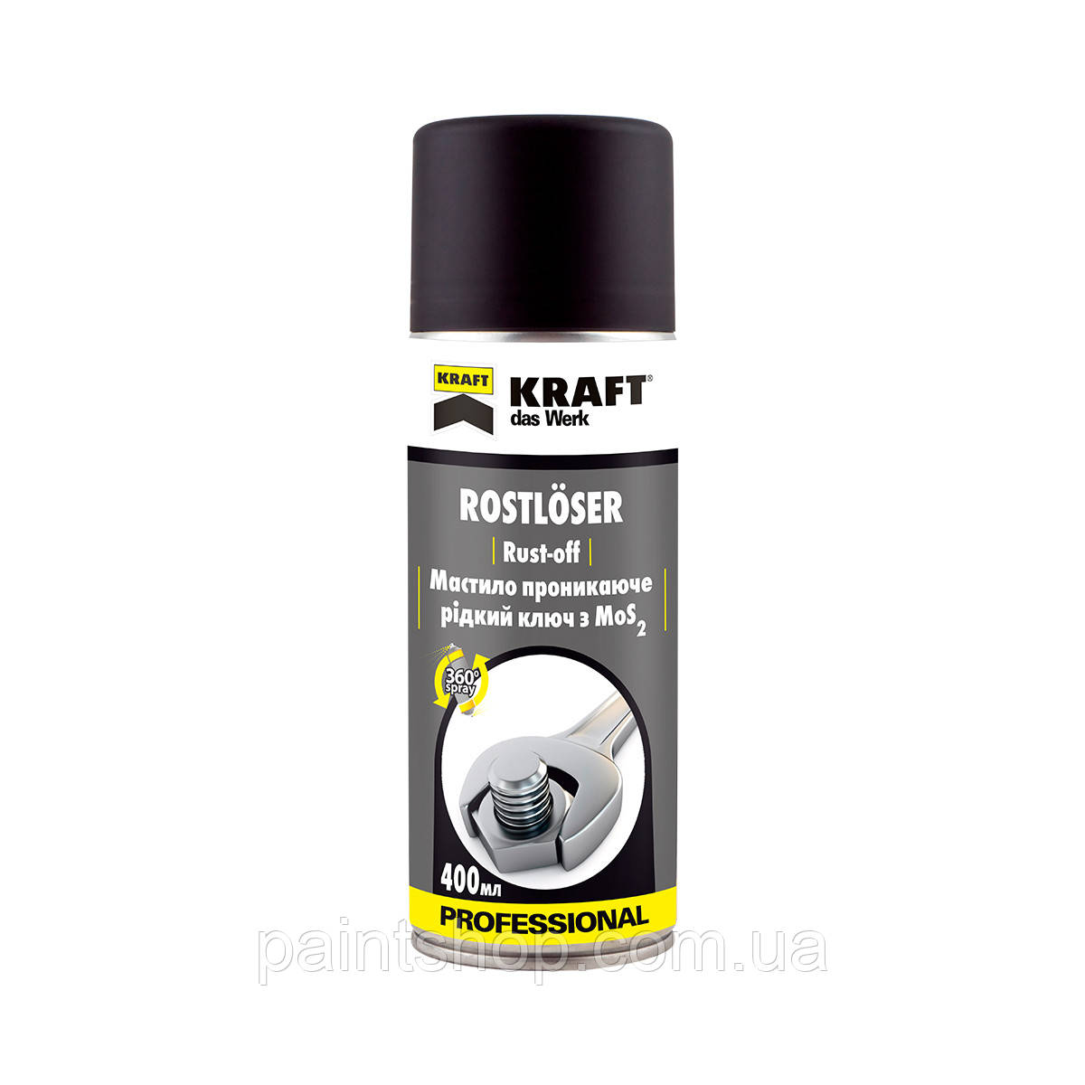 Мастило проникаюче рідкий ключ з MoS2 Kraft Rust-off 400 мл, фото 1