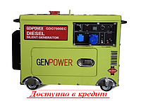 Генератор дизельний однофазный 5.6 кВт GenPower GDG 7000 EC Турция