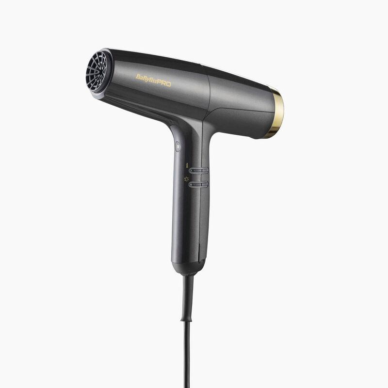 Фен для волосся BaByliss PRO Falco Grey/Gold BAB8550E