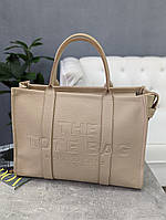 Сумка женская Марк Джейкобс саквояж бежевый Marc Jacobs Large Tote Bag