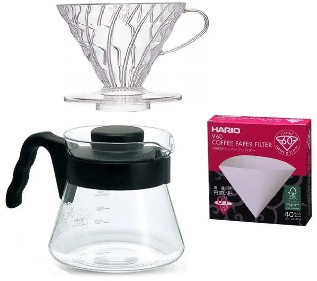 Подарочний набор HARIO V60 01 для альтернативного заваривания кофе