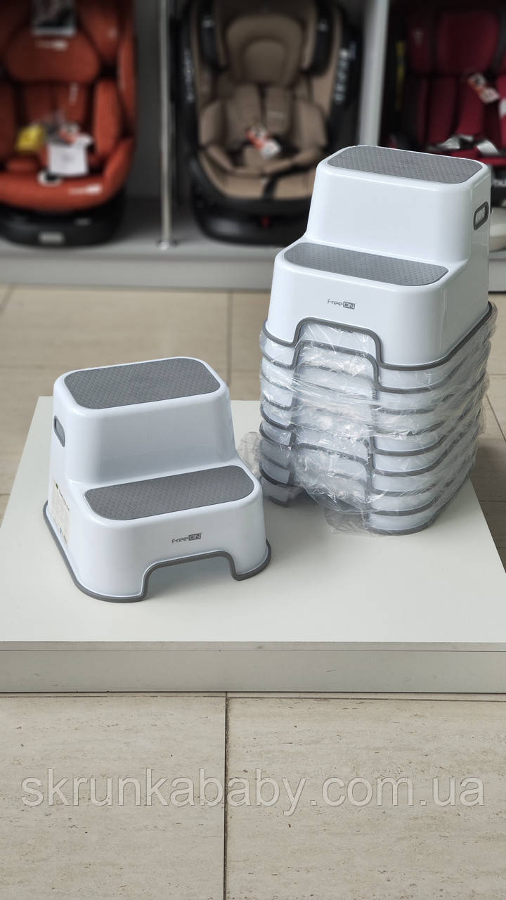 Сходинки для дитини у ванну FreeON White-Grey, фото 1