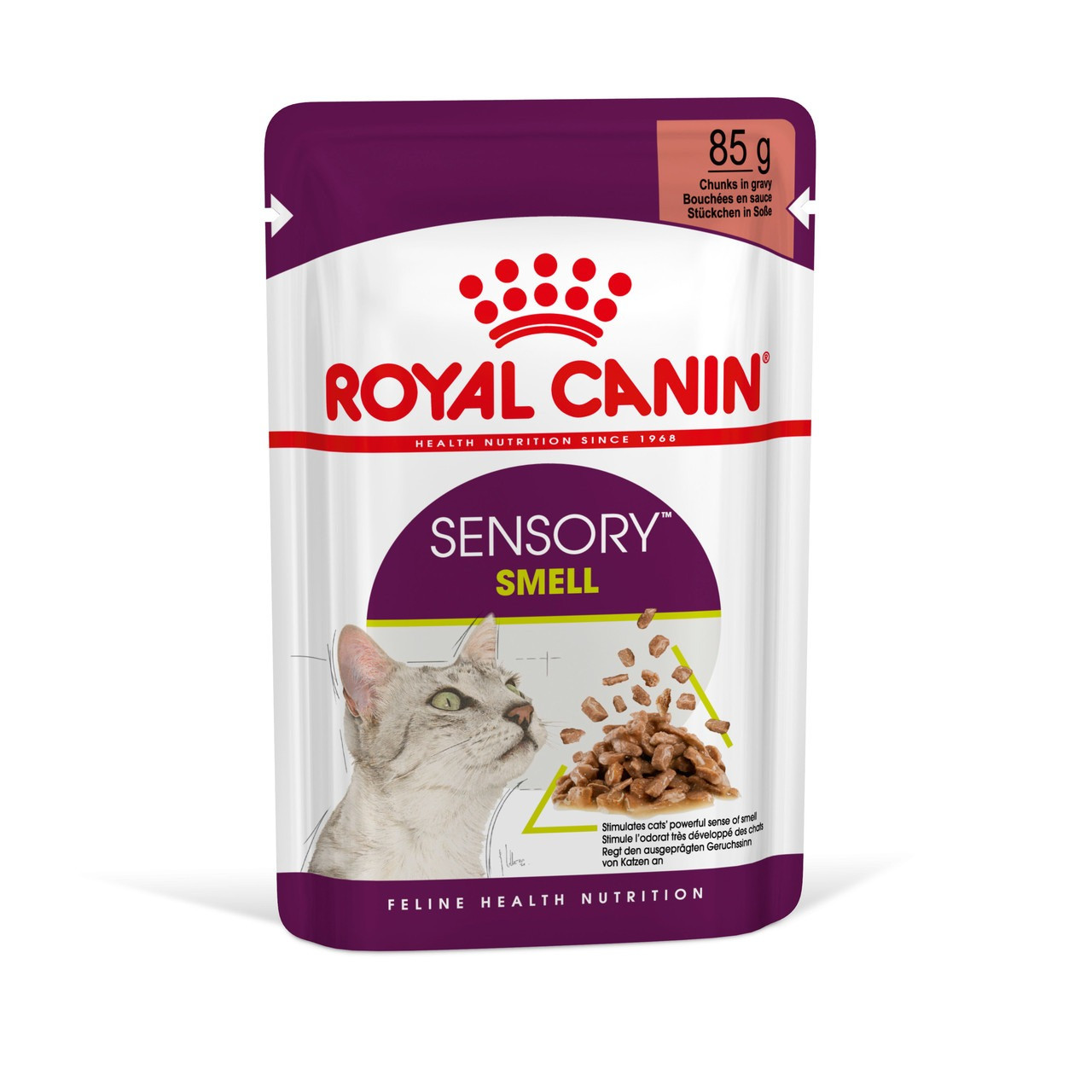 Royal Canin Sensory Smell Gravy вологий корм для кішки стимулює нюхові рецептори, в соусі 85 гр* 12 шт
