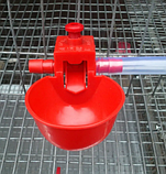 Набір мікрочашок для напування і для всіх видів птахів на 5 мікрочашок (набір на 50 голів курей), фото 5