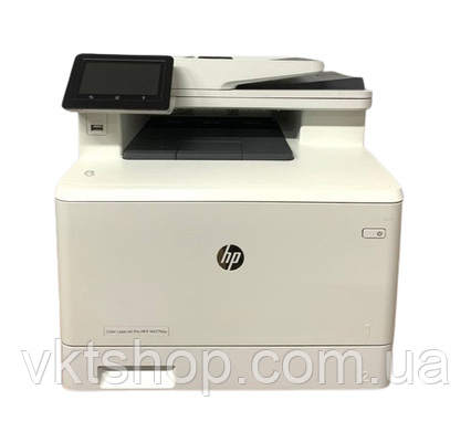 Лазерний кольоровий принтер БФП 3в1 принтер+сканер+копір HP LaserJet Pro M477fdn б.в., фото 2