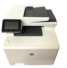 Лазерний кольоровий принтер БФП 3в1 принтер+сканер+копір HP LaserJet Pro M477fdn б.в., фото 3