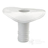 Воронка для ПВХ мембрани 100 мм на 250 мм | Дренажна воронка з ПВХ | Вертикальна воронка, фото 2