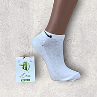 Носки женские короткие летние сетка Luxe 23-25 размер (36-40 обувь) спорт Рисунок 2 белый