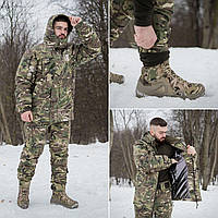 Зимовий комплект 2в1: Бушлат на Omni-Heat + Штани тактичні Apex відовідштовхувальні (мультикам)