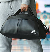 Сумка груша дорожная черная Adidas унисекс вместительная кожаная небольшая сумка спортивная мужская женская