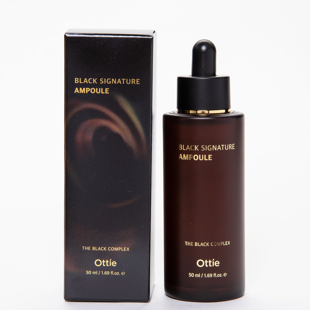 Ампульна омолоджуюча сироватка з муцином равлика Ottie Black Signature Ampoule - 50 мл (8809276016348)