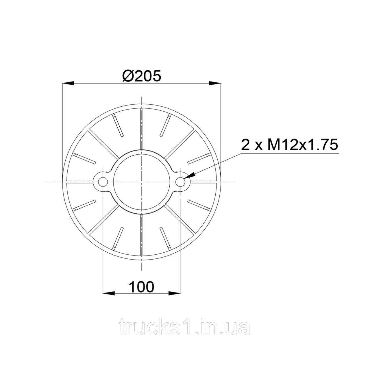 Пневмоподушках RML75268CP5 (BLACKTECH)