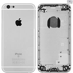Корпус для iPhone 6S, з тримачем SIM-картки, з кнопками, сріблястий (Silver), оригінал