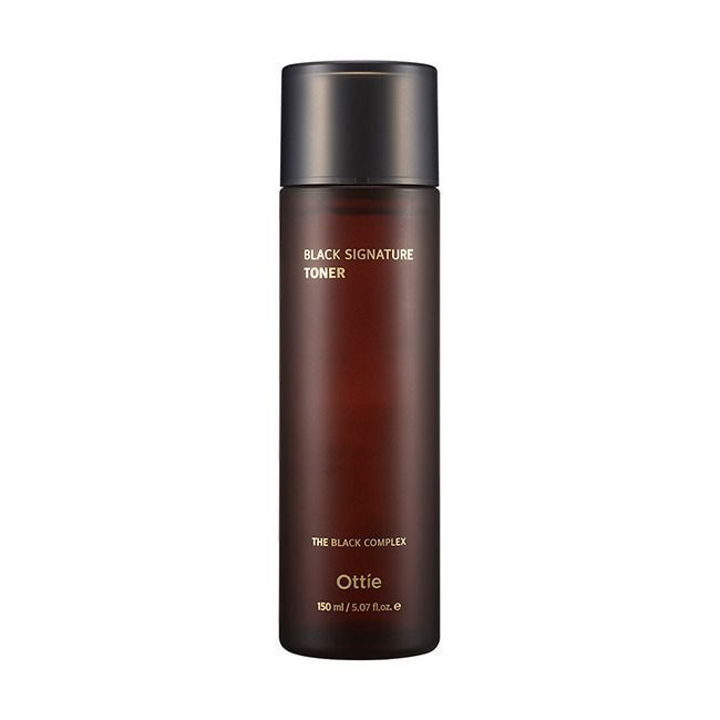 Омолоджуючий тонер для обличчя з муцином равлика Ottie Black Signature Toner 150 мл (8809276016331), фото 1