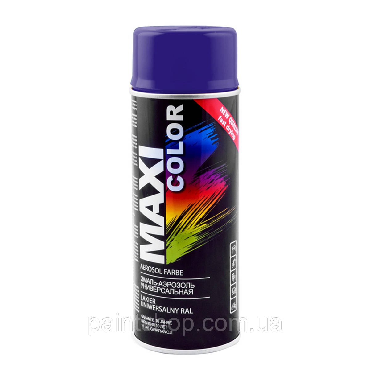 Емаль аерозольна універсальна Maxi Color RAL 5022 Темно-синій 400 мл