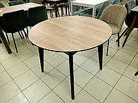 Круглый стол Oliver 98+30см. столешница HPL Egger H 3700 ST10