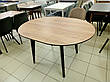 Круглий стіл Oliver 98+30см. стільниця HPL Egger H 3700 ST10, фото 6