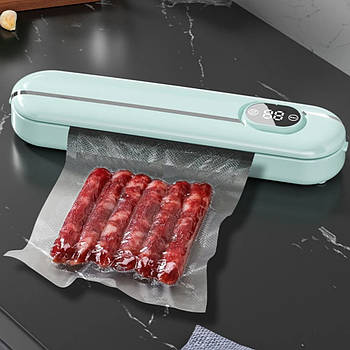 Вакуумний пакувальник для продуктів Vacuum Sealer, з LED дисплеєм / Домашній вакуумний пакувальник для їжі від мережі