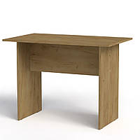 Письменный стол МО-1 Компанит прямоугольной формы без полок на прочных ножках Дуб Крафт
