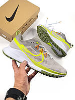 Мужские кроссовки Nike Pegasus Trail 4 Grey Green серо-зеленые