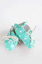 Пінетки бавовняні, Бірюзові в горох