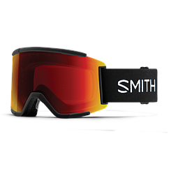 Гірськолижна маска Smith Squad XL Black 2 лінзи ChromaPop Everyday Red Mirror / ChromaPop Storm Yellow Flash