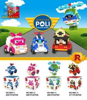 Конструктор "Robocar POLI" 9801-1/2/3/4