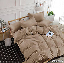 "бежеві" двоспальна постільна білизна тканина мікрострайп сатин