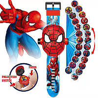 Дитячий наручний годинник з 3d проектором "Spiderman (Людина-павук)" в оригінальній упаковці