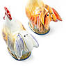 Набір керамічних ємностей для солі та перцю у вигляді птахів "Півень на галявині" Certified International, фото 6