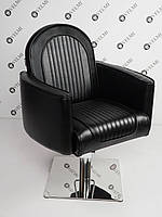 Парикмахерское кресло Vincent хромований квадрат