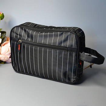 Косметичка дорожня тканинна 25*17 см на три відділення в різних кольорах Luna