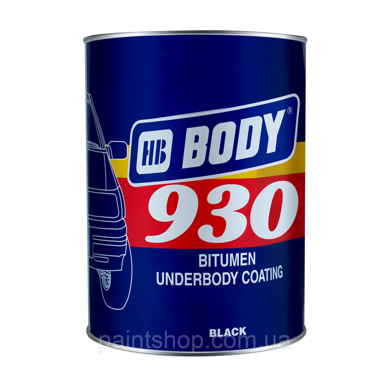 Мастика бітумна антикорозійна для днища HB Body 930 Чорна 5 кг