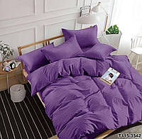 "фіолетове" двуспальное постельное белье ткань микрострайп сатин