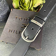 Кожаный мужской ремень Tommy Hilfiger, Ремни мужские из натуральной кожи в подарочной коробке