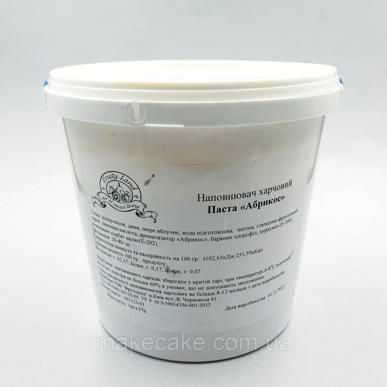 Паста концентрована Fruity Land Абрикос — 100 г (фасування)
