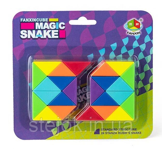 Розвиваюча тактильно-сенсорна іграшка змійка 588-9 (240/2) на листі, фото 1