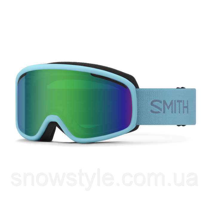 Гірськолижна маска Smith Vogue Storm 2 лінзи Green Sol-X Mirror / Clear