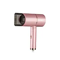 Мощный складной дорожный фен для волос Kemei CFJ-KM-8223 Розовый Фен для волос на 3000 Вт