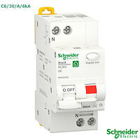 Дифавтомат Schneider Resi9 6А, 30mA, тип C, 1P+N, A, 6кА. Дифференциальный автоматический выключатель Шнайдер