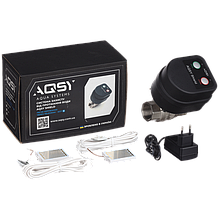 Система захисту від протікання води AQSY Shield Bugatti 1" (1 кран з контролером, 2 датчики)