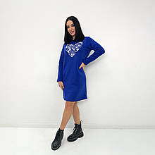 Тепла сукня з принтом "Romance"| Батал