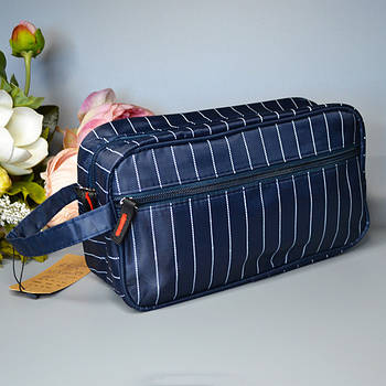 Косметичка дорожня тканинна 26*14 см на блискавці з кишенею в різних кольорах Luna