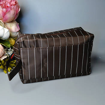 Косметичка дорожня тканинна 20*15 см на блискавці з кишенею в різних кольорах Luna