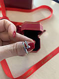 Кільце цвях Cartier / Красива подарункова упаковка - коробочка з оксамитом та пакет, фото 6