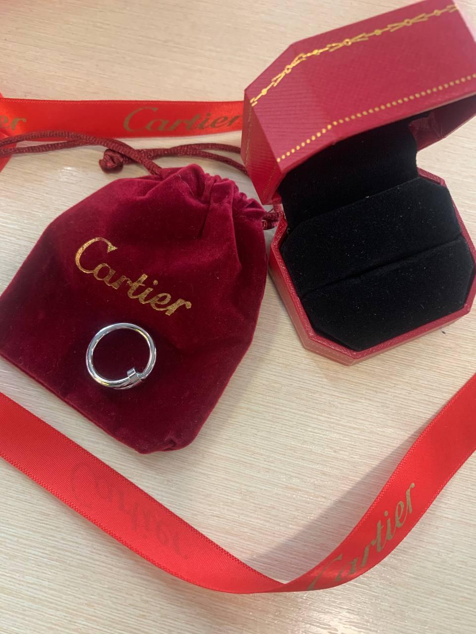 Кільце цвях Cartier / Красива подарункова упаковка - коробочка з оксамитом та пакет