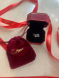 Кільце цвях Cartier/Cartier / Красива подарункова упаковка - коробочка з оксамитом та пакет, фото 5