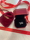 Кільце цвях Cartier/Cartier / Красива подарункова упаковка - коробочка з оксамитом та пакет, фото 8