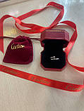 Кільце цвях Cartier/Cartier / Красива подарункова упаковка - коробочка з оксамитом та пакет, фото 9