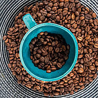 Кава в зернах 100% Арабіка вибухова AFRICANA свіжої обсмажки 1000г + БЕЗКОШТОВНИЙ помел за бажанням